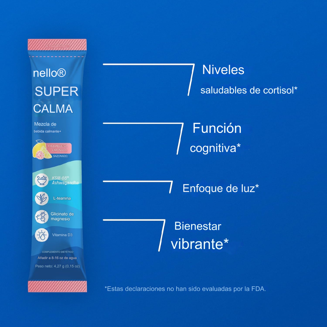 NELLO SUPERCALM x 20 CON ASHWAGANDHA Y SIN AZUCAR