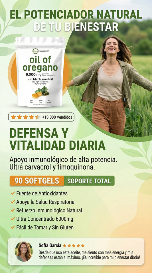 Agrega Aceite de Oregano + Carvocol y Sana Tu Cuerpo por $19 USD