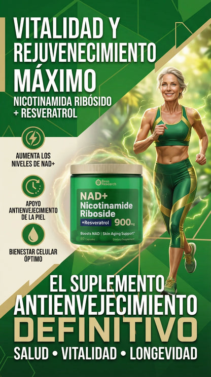 NAD+RESVERATROL LLEVALO POR SOLO $15 USD